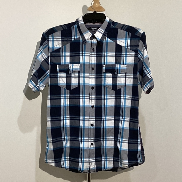 Carbon Other - Carbon Boys Blue Plead Button Down Shirt